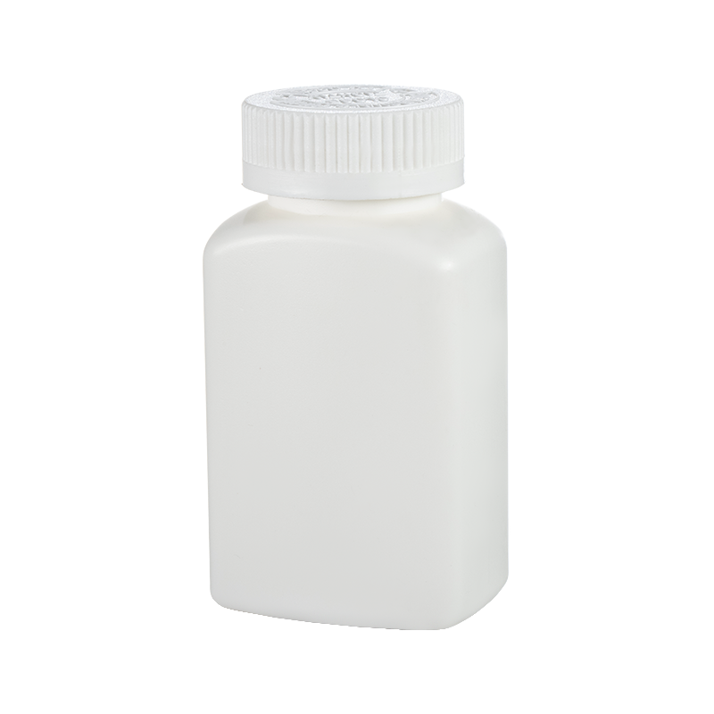 ขวดสี่เหลี่ยม HDPE สำหรับจัดเก็บผลิตภัณฑ์ดูแลสุขภาพ