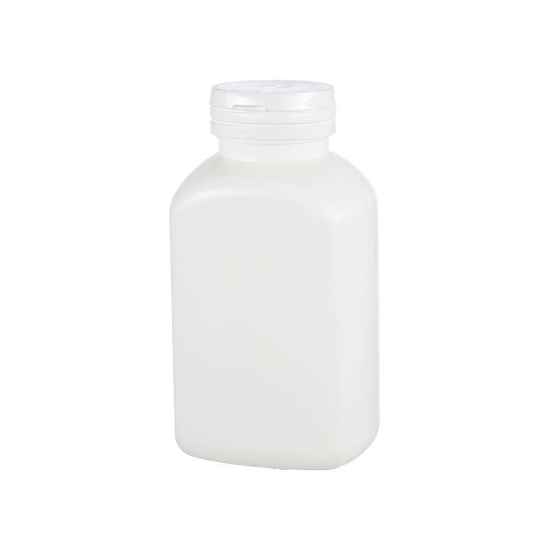 ขวด HDPE ทรงสี่เหลี่ยมขนาด 275 มล. พร้อมไหล่ลาดเอียง